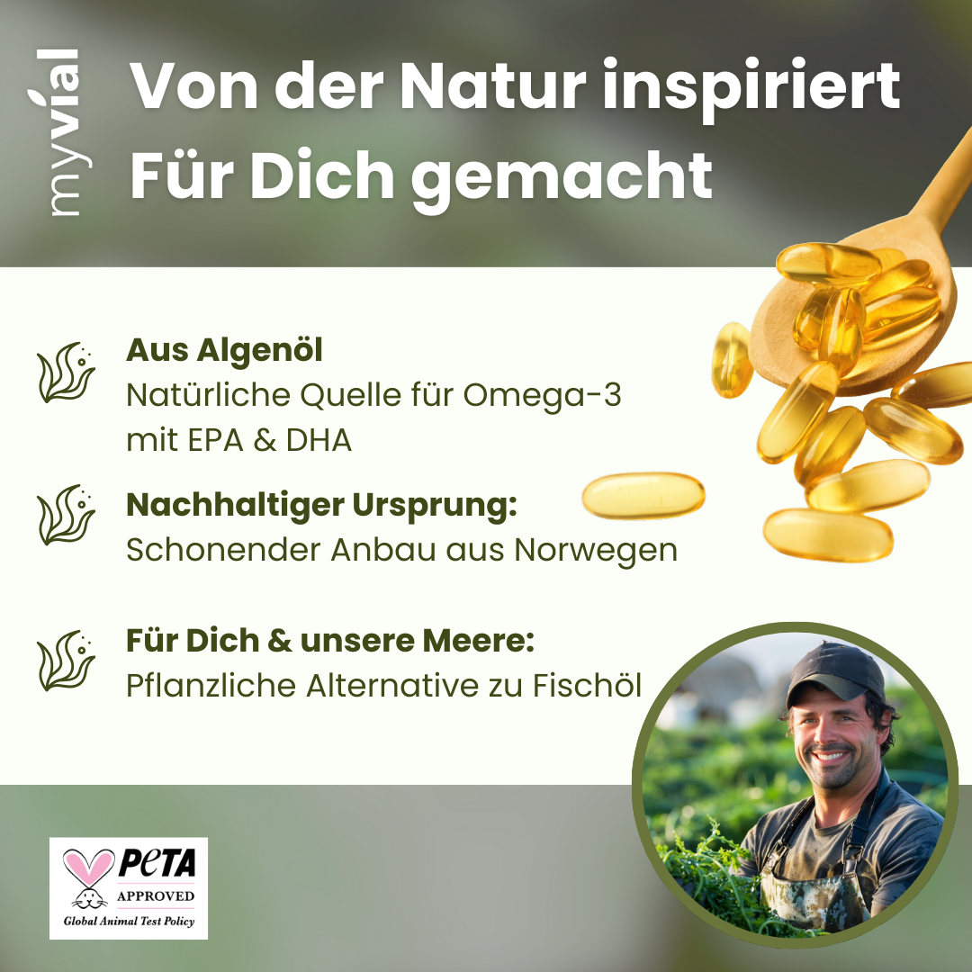 Omega 3 Capsules from Algae Oil - Vegan