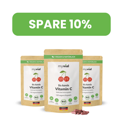 Organic Vitamin C Capsules from Acerola