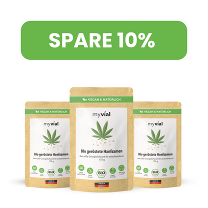 Organic roasted sweet hemp seeds