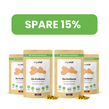 Organic Turmeric Capsules with Organic Black Pepper