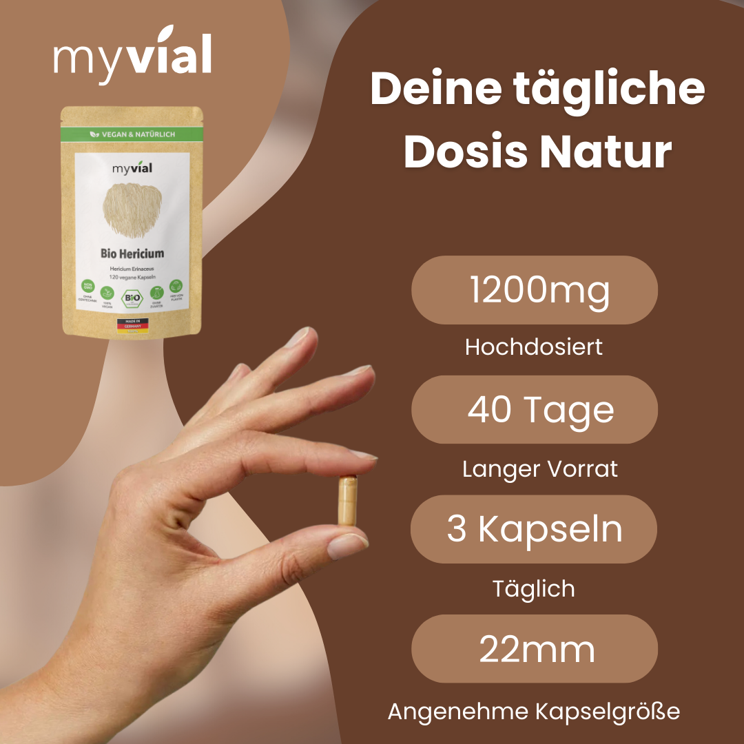 Organic Hericium Capsules Lion’s Mane