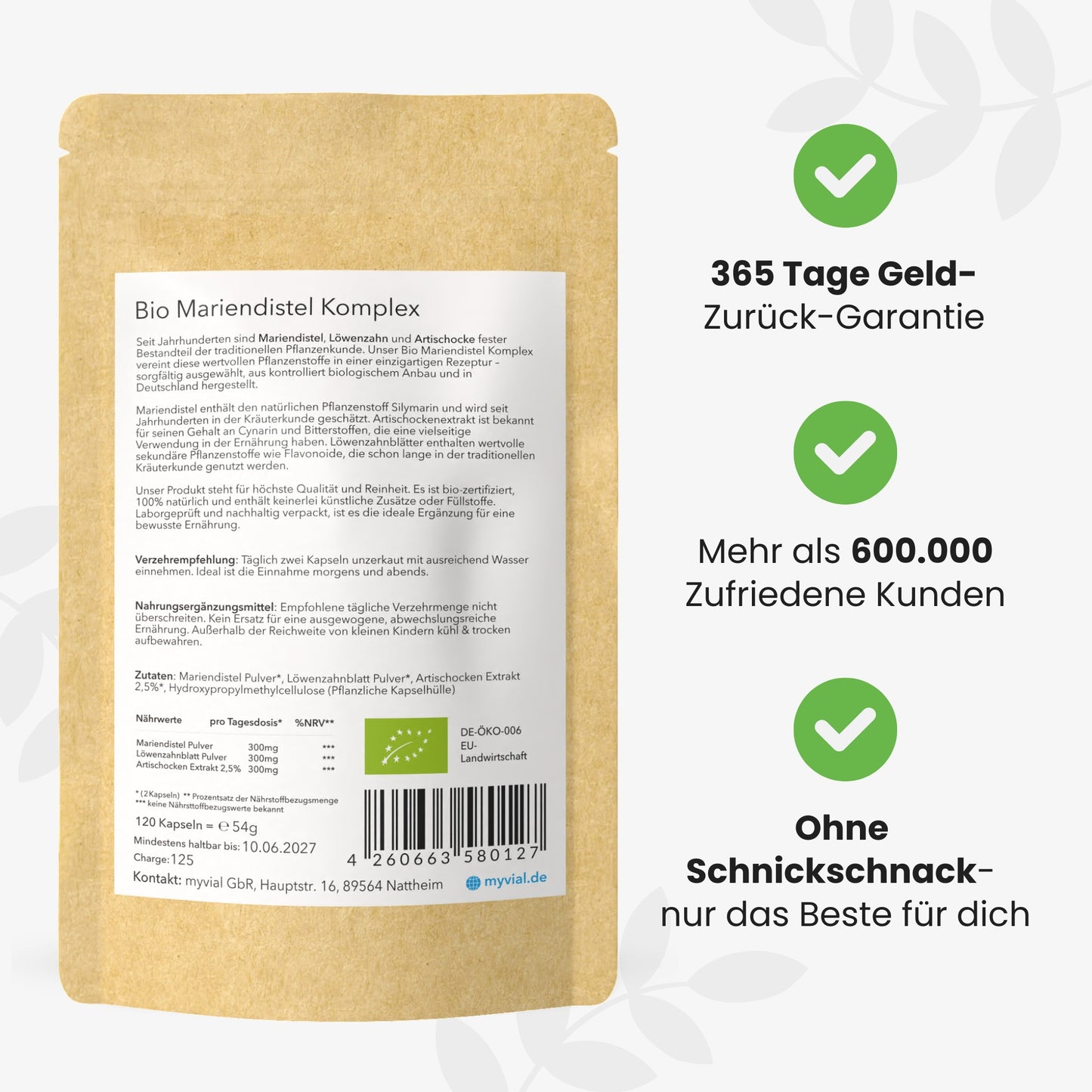 Organic Milk Thistle Liver Complex Capsules