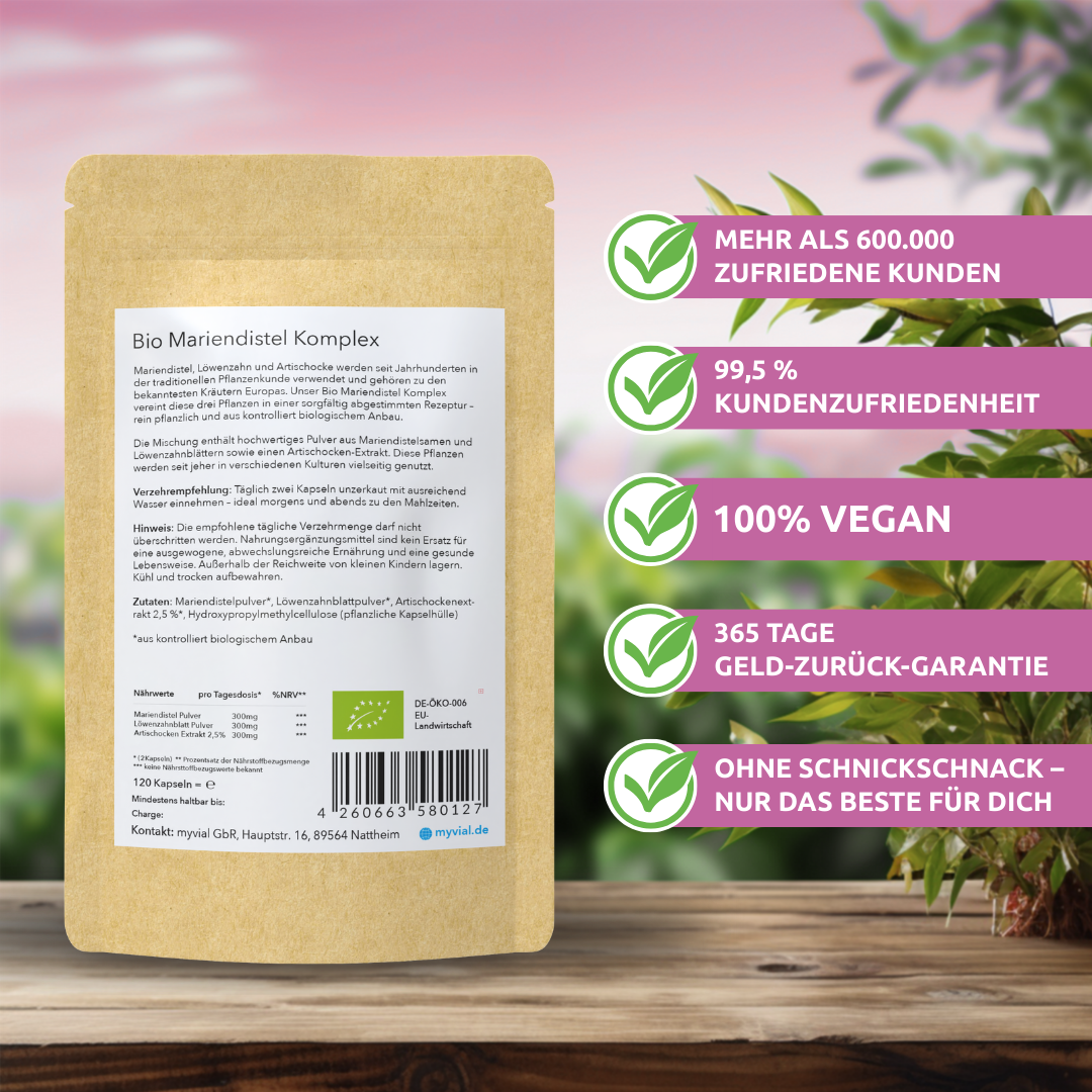 Organic Milk Thistle Liver Complex Capsules